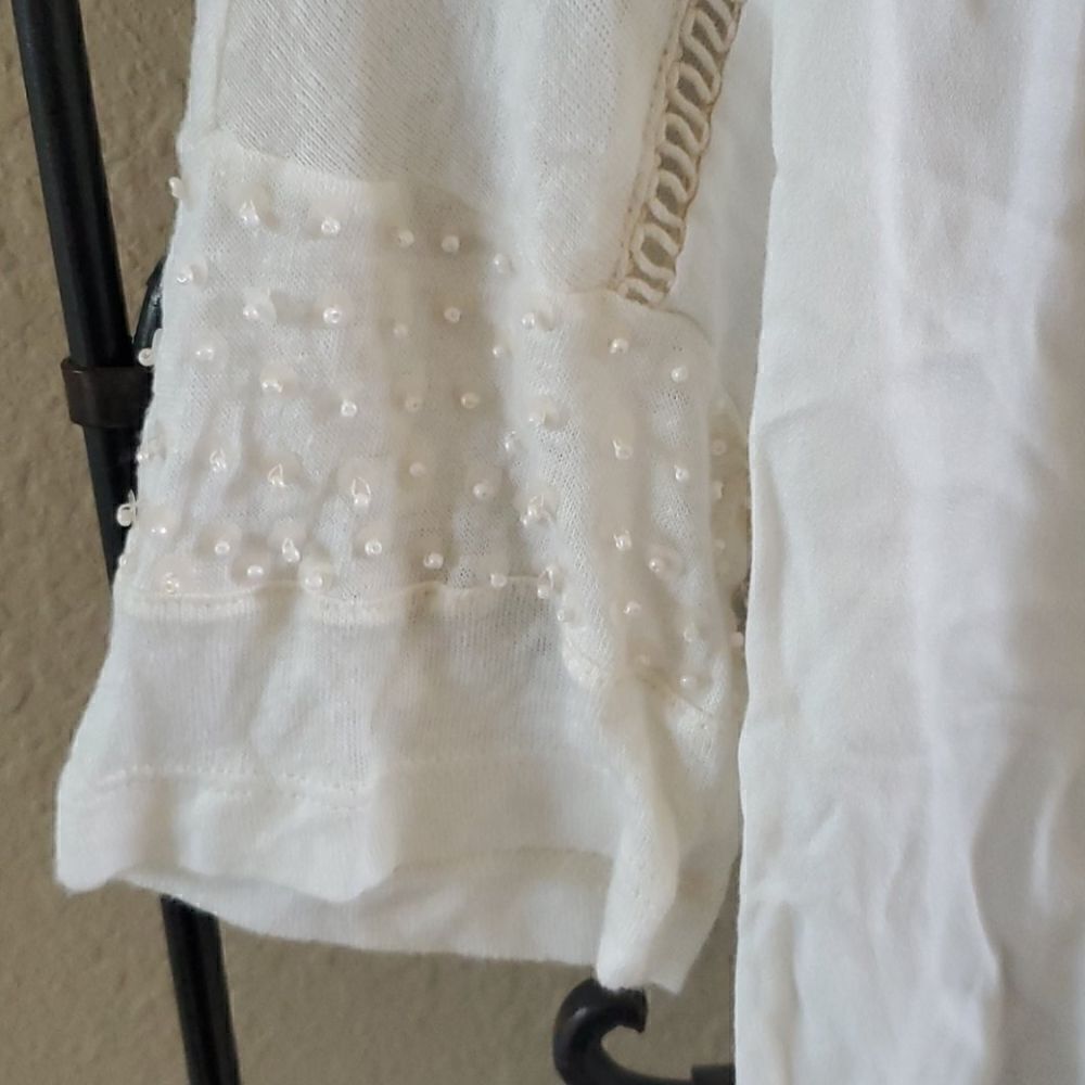 MARIA FILO Cream Top - Size Small‎ - Picture 4 of 8